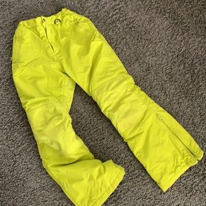 Lands' End Kids Bright Yellow Snow Pants